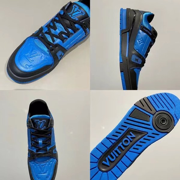 루이비통 2021 LV 트레이너 스니커즈 블랙&블루