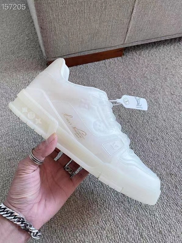 루이비통 2021 LV 트레이너 슈즈 클리어화이트컬러