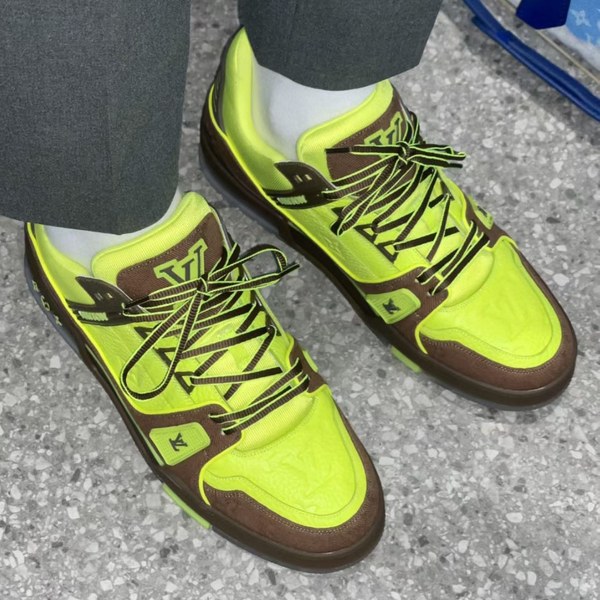 루이비통 2021 LV 트레이너 네온컬러 스니커즈