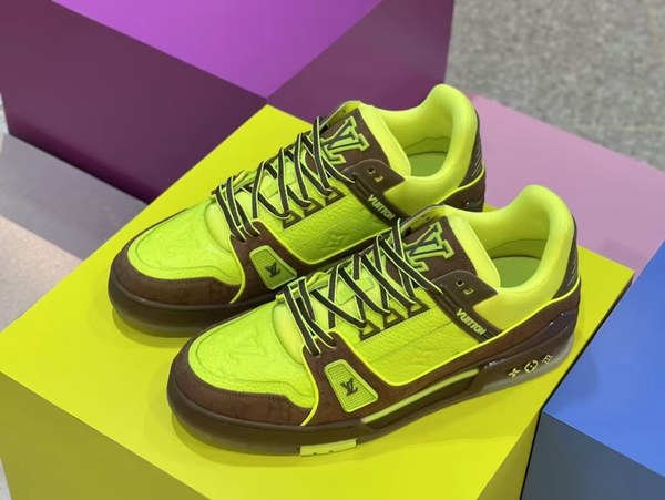 루이비통 2021 LV 트레이너 네온컬러 스니커즈