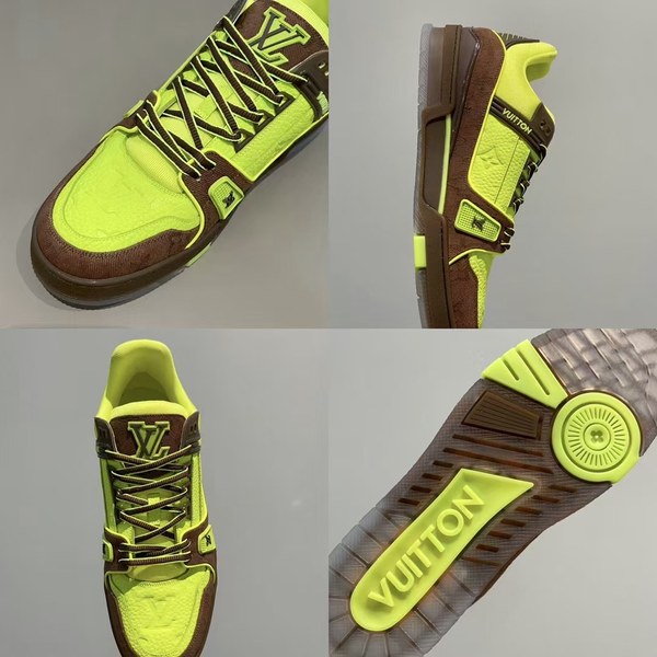 루이비통 2021 LV 트레이너 네온컬러 스니커즈