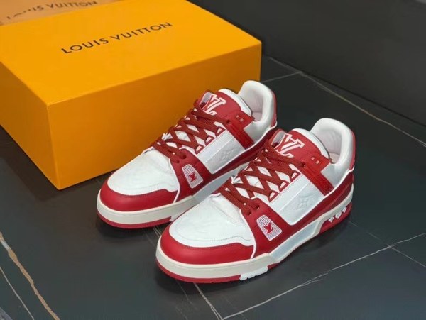 루이비통 2021 LV 트레이너 스니커즈 발렌타인 컬러