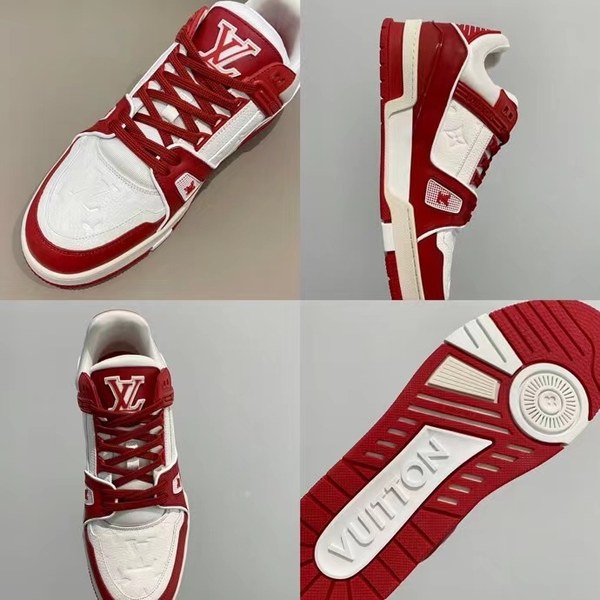 루이비통 2021 LV 트레이너 스니커즈 발렌타인 컬러