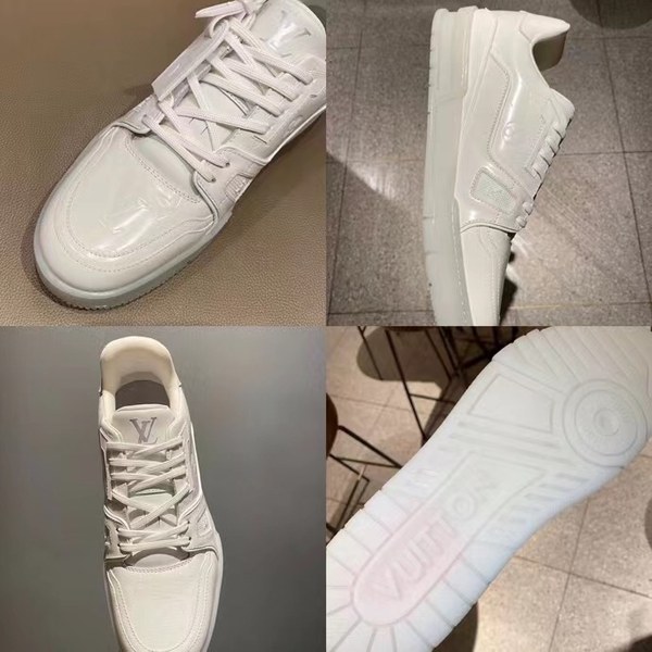 루이비통 2021 트리플 화이트 lv 트레이너 스니커즈