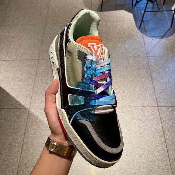 루이비통 2021 그라데이션 멀티컬러 LV 트레이너 스니커즈