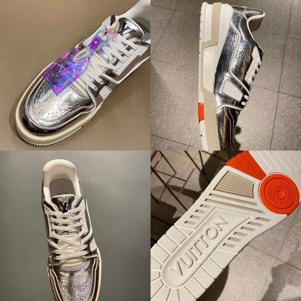 루이비통 2020 LV 트레이너 스니커즈 크롬 실버