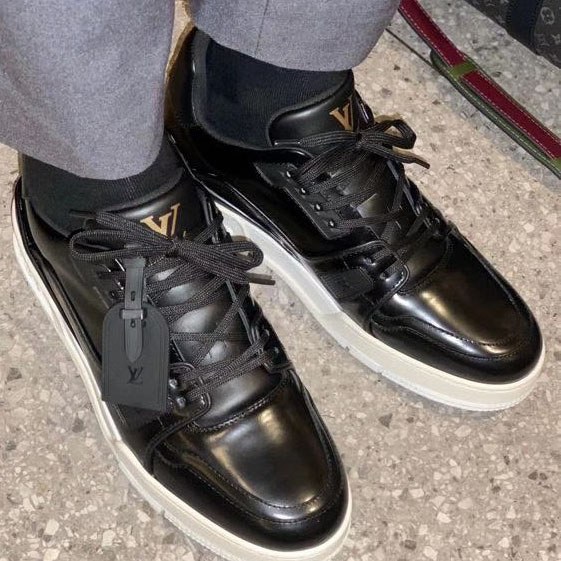 루이비통 2020 lv 트레이너 스니커즈 블랙 레더