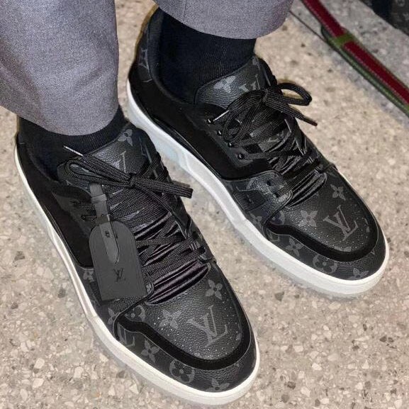 루이비통 2020 블랙 모노그램 lv 트레이너 스니커즈