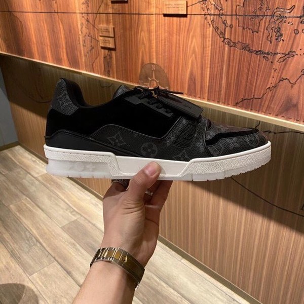 루이비통 2020 블랙 모노그램 lv 트레이너 스니커즈
