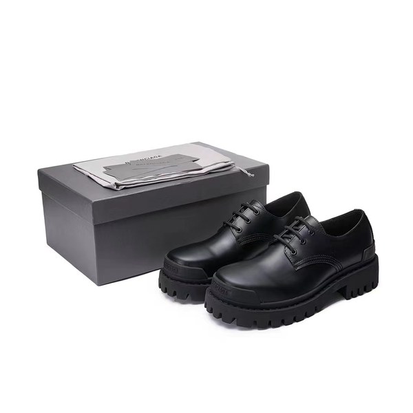 발렌시아가 2021 로고 스토퍼 더비 슈즈