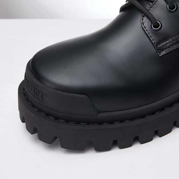 발렌시아가 2021 로고 스토퍼 더비 슈즈