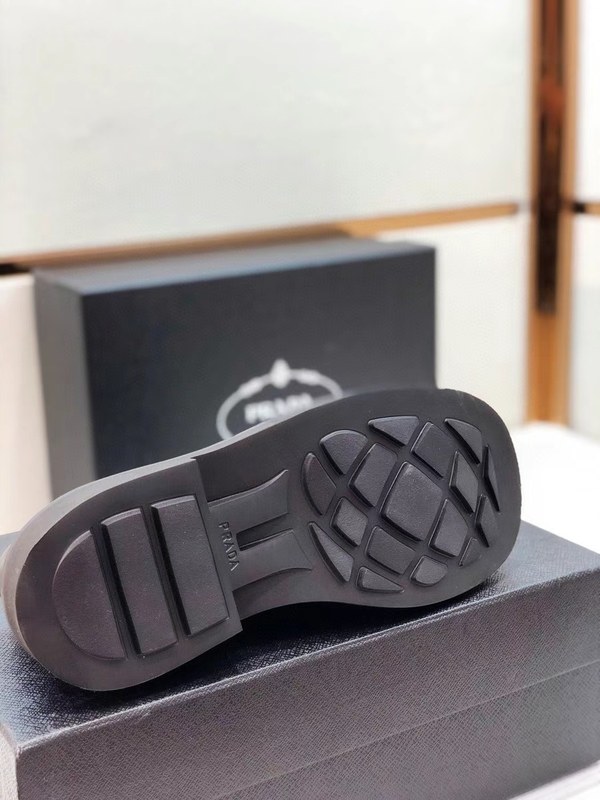 프라다 2021 스트랩 파이핑 더비 슈즈