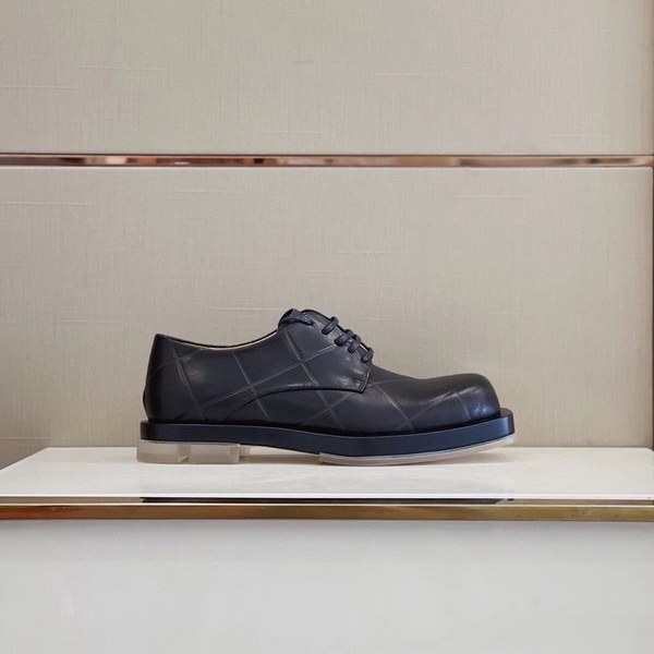 보테가베네타 2021 인트레치아토 클리어솔 레이스업 더비 슈즈 블랙컬러