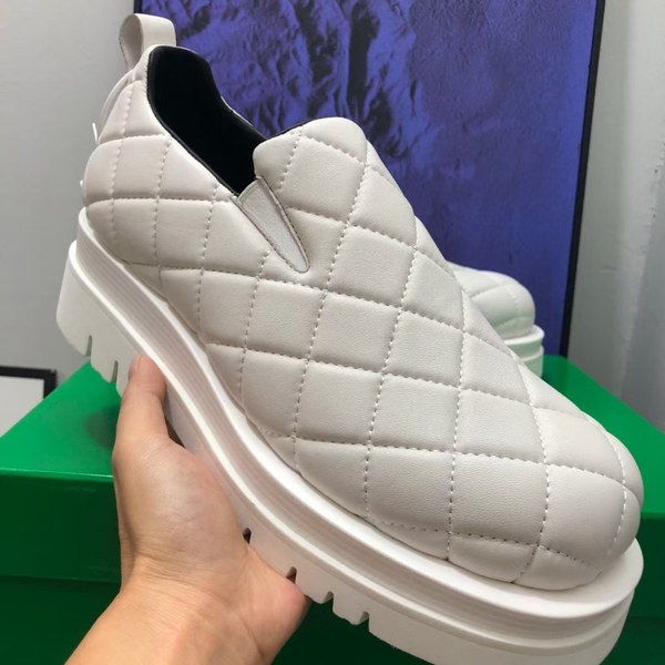 보테가베네타 2021 화이트 인트레치아토 더비 슈즈