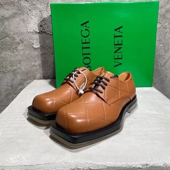 보테가베네타 2021 인트레치아토 클리어솔 레이스업 더비 슈즈