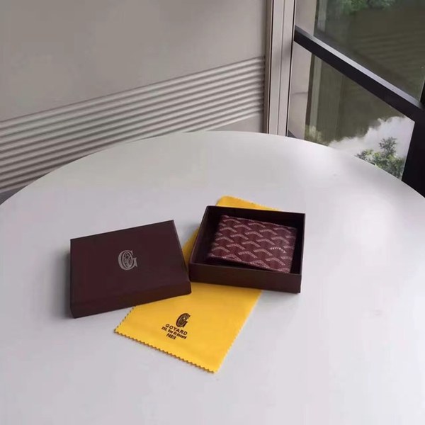 고야드 반지갑 버건디