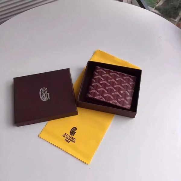 고야드 반지갑 버건디