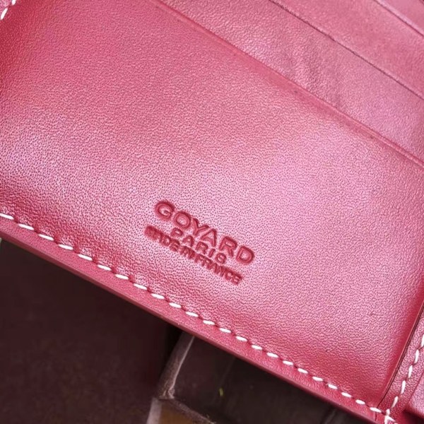 고야드 반지갑 버건디