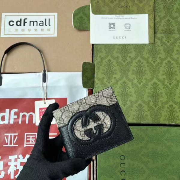 구찌 2023 701420 컷아웃 인터로킹 G 반지갑 지갑