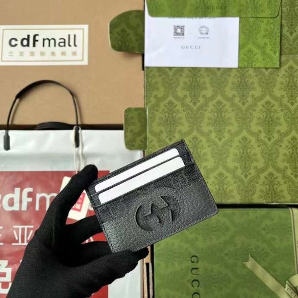 구찌 2023 컷아웃 인터로킹 G 카드 케이스 701425 지갑 카드지갑