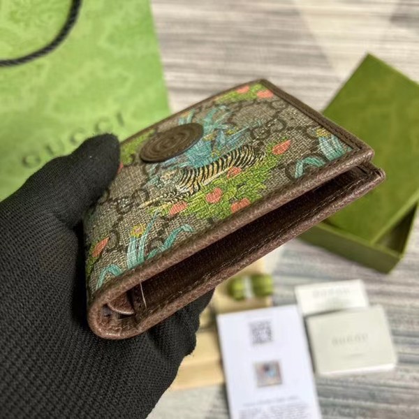 구찌 2022 타이거 플랜트반지갑