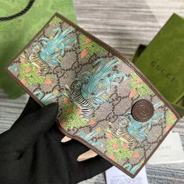 구찌 2022 타이거 플랜트반지갑