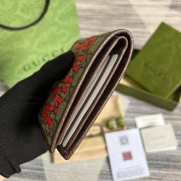 구찌 2022 타이거 반지갑 671652 US7EC