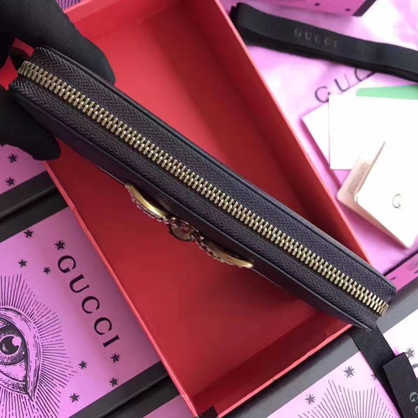 구찌 마가렛 꿀벅 지퍼장지갑 476069