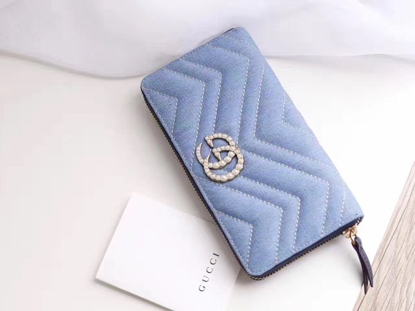 구찌 진주 마몬트 장지갑 443123