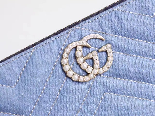 구찌 진주 마몬트 장지갑 443123