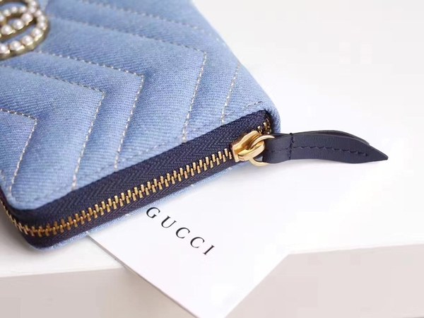 구찌 진주 마몬트 장지갑 443123