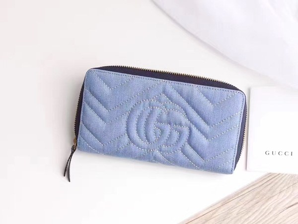 구찌 진주 마몬트 장지갑 443123