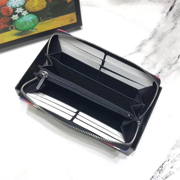 구찌 자수패치 지퍼장지갑 476342