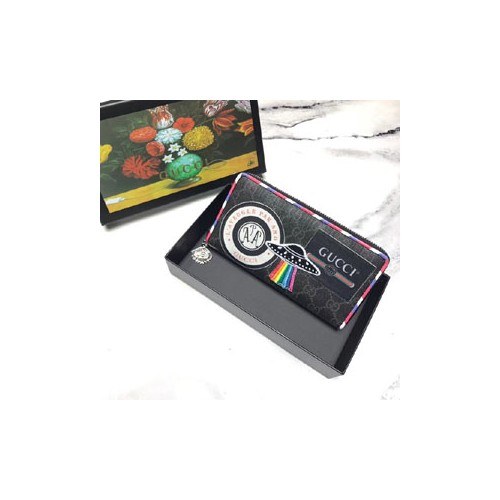 구찌 자수패치 지퍼장지갑 476342