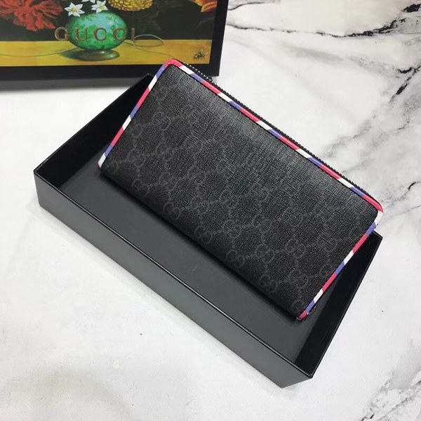 구찌 자수패치 지퍼장지갑 476342