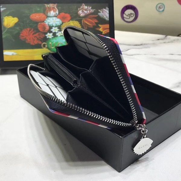 구찌 자수패치 지퍼장지갑 476342