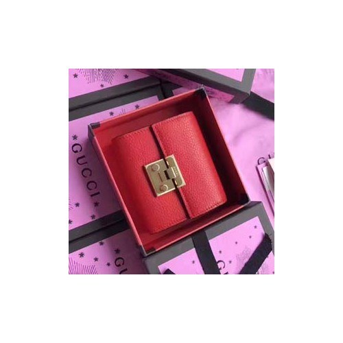 구찌 패드락 소가죽 반지갑 453155 레드