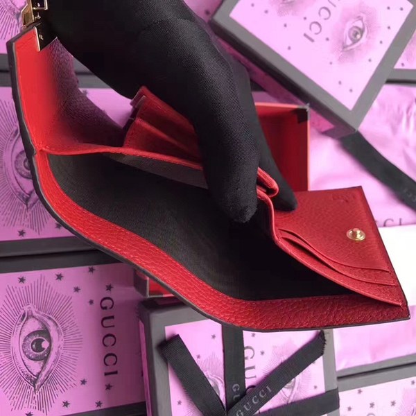 구찌 패드락 소가죽 반지갑 453155 레드