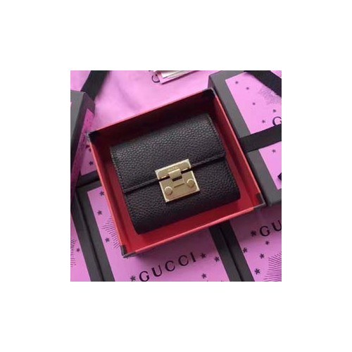 구찌 패드락 소가죽 반지갑 453155 블랙