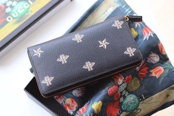 구찌 꿀벌 프린트 장지갑 495062