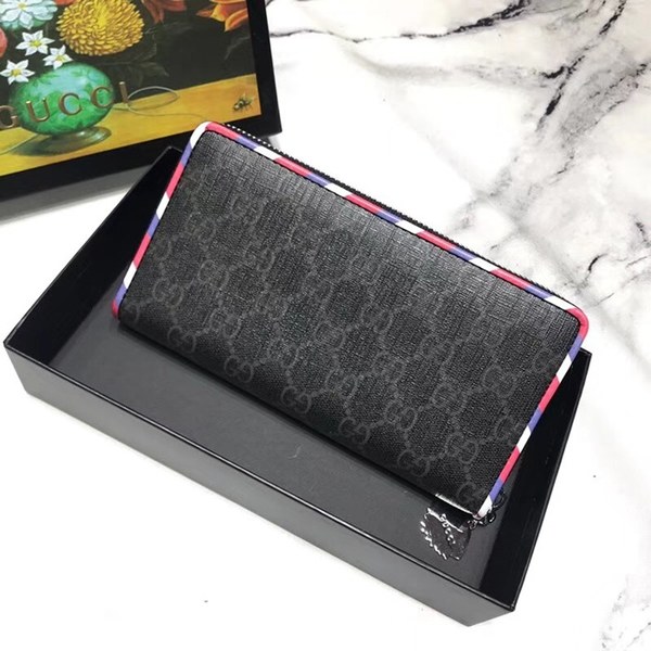 구찌 자수패치 지퍼장지갑 476342