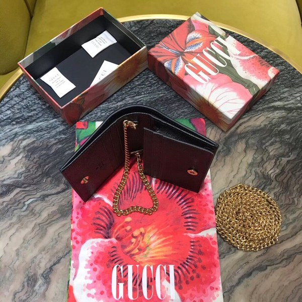 Gucci 구찌 주미 체인 가죽 카드 케이스 570660