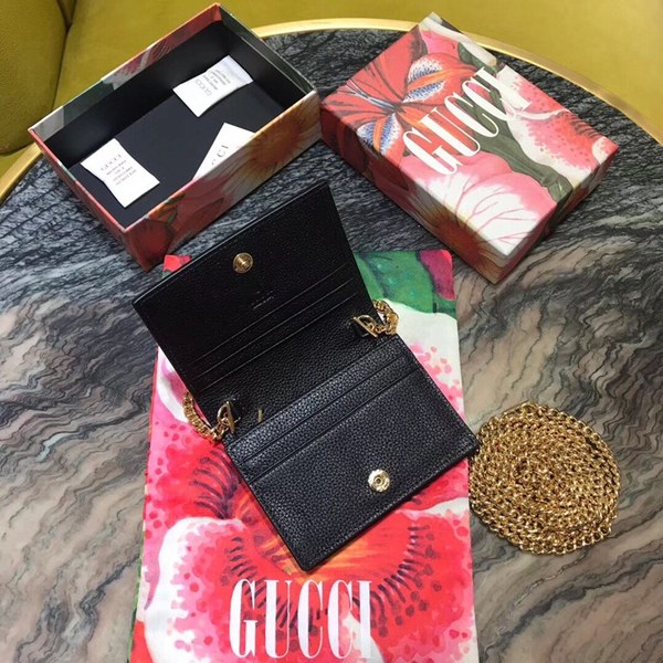 Gucci 구찌 주미 체인 가죽 카드 케이스 570660