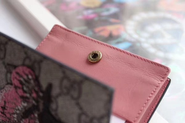 구찌 나비 반지갑 456867 핑크