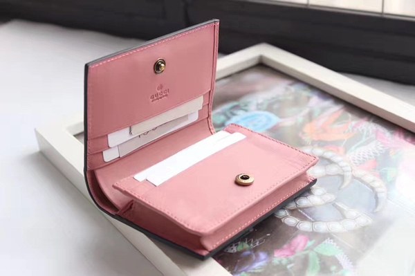 구찌 나비 반지갑 456867 핑크