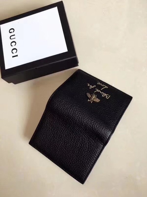 Gucci 2020 애니멀리에 여성 반지갑 블랙,레드,핑크