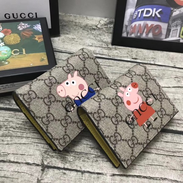 Gucci 2020 남여공용 gg 수프림 피기 반지갑 블루피그,레드피그