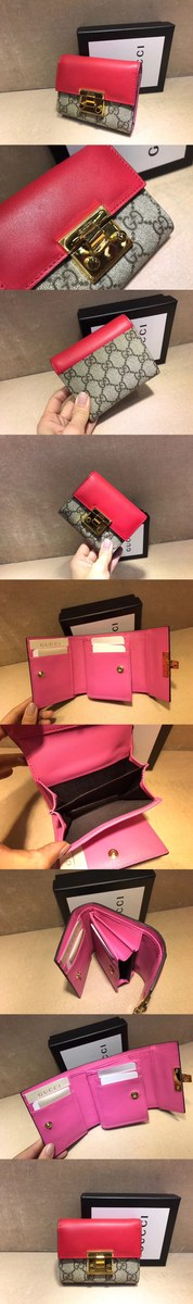 [GUCCI]구찌 시그니처 패드락 반지갑 453155-2
