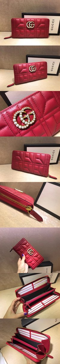 [GUCCI]구찌 마몬트 지퍼 장지갑 448087-7