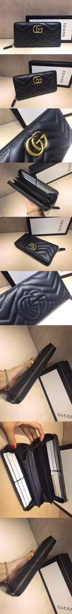 [GUCCI]구찌 마몬트 지퍼 장지갑 448087-4